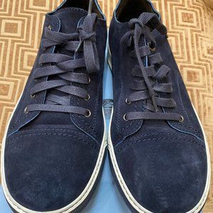 LANVIN - Blue Color Edge SUEDE Sneakers - MEN 9US